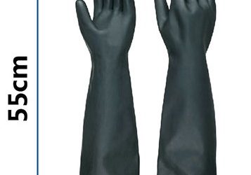 Găng tay cao su chống acid 55cm