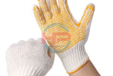 Găng tay sợi phủ hạt nhựa