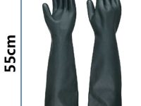 Găng tay cao su chống acid 55cm